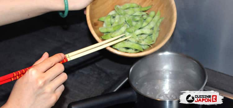 recette edamame etape 1