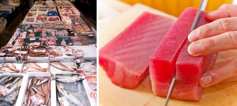 marche tsukiji sashimi