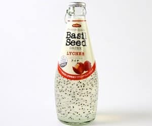 basil seed drink lychee