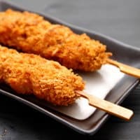 Beni shoga kushikatsu