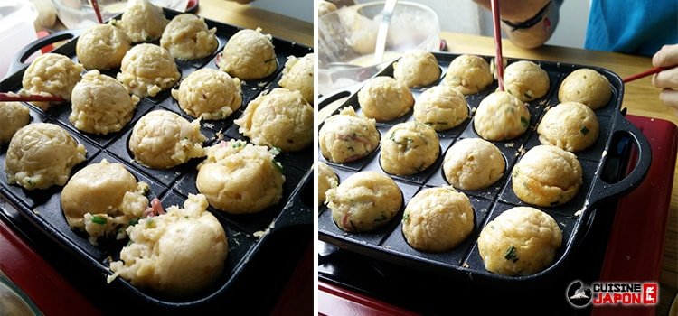 recette takoyaki plaque boule