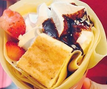 crepe japonaise cone