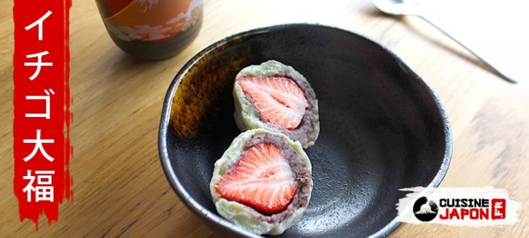 recette ichigo daifuku matcha