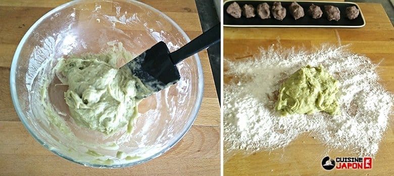 recette ichigo daifuku anko matcha étape 3