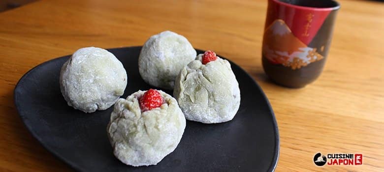 recette ichigo daifuku anko matcha étape 6