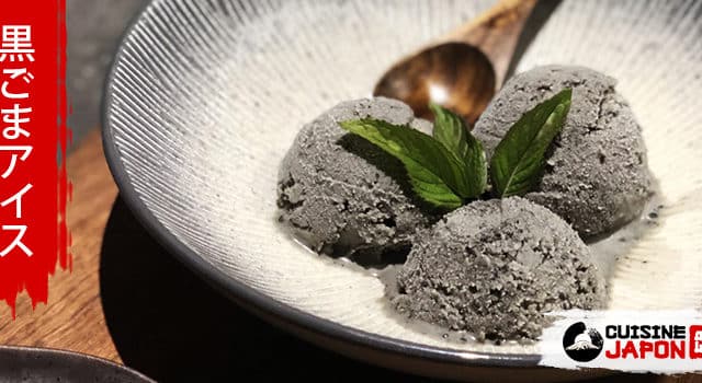 recette japonaise glace sésame noir