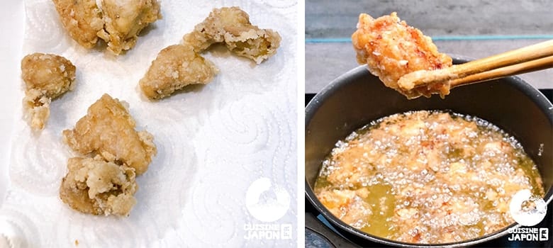 recette karaage beignet poulet japonais friture suite