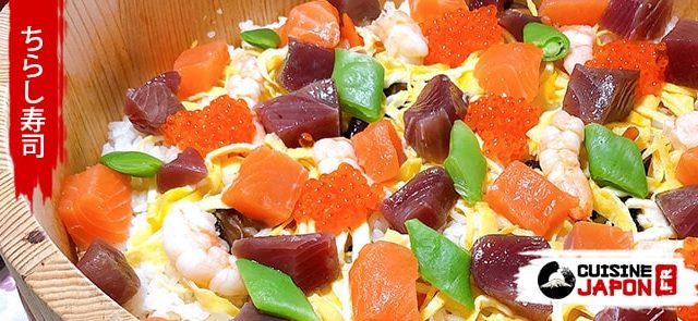 Recette chirashi sushi aux fruits de mer