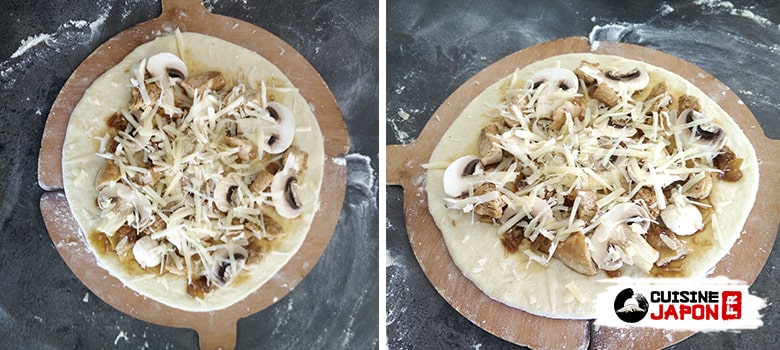 recette pizza teriyaki japonaise