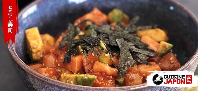 recette chirashi saumon avocat épicé à la coréenne