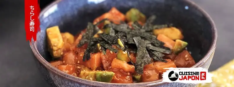recette chirashi saumon avocat épicé à la coréenne