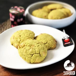 recette cookie au thé vert matcha et chocolat blanc