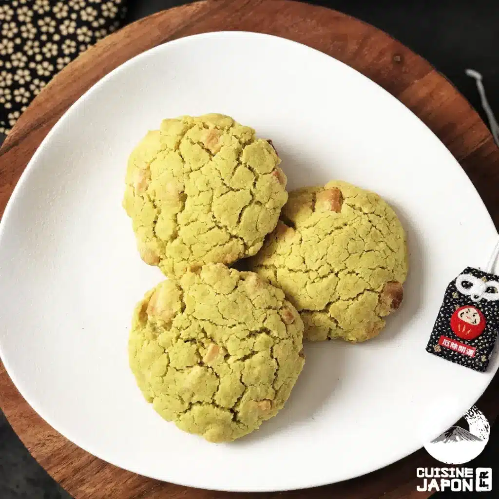 Recette Cookies au thé vert matcha et au chocolat blanc