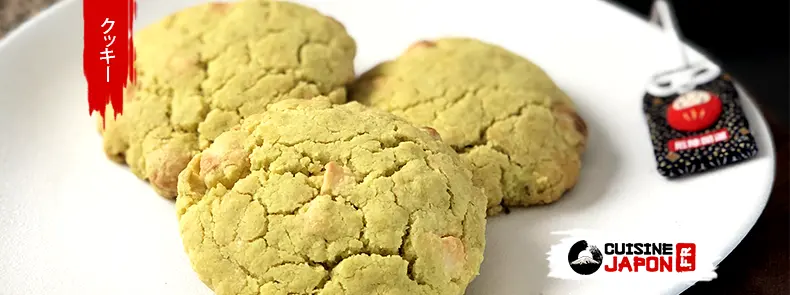 recette cookie au thé vert matcha et chocolat blanc