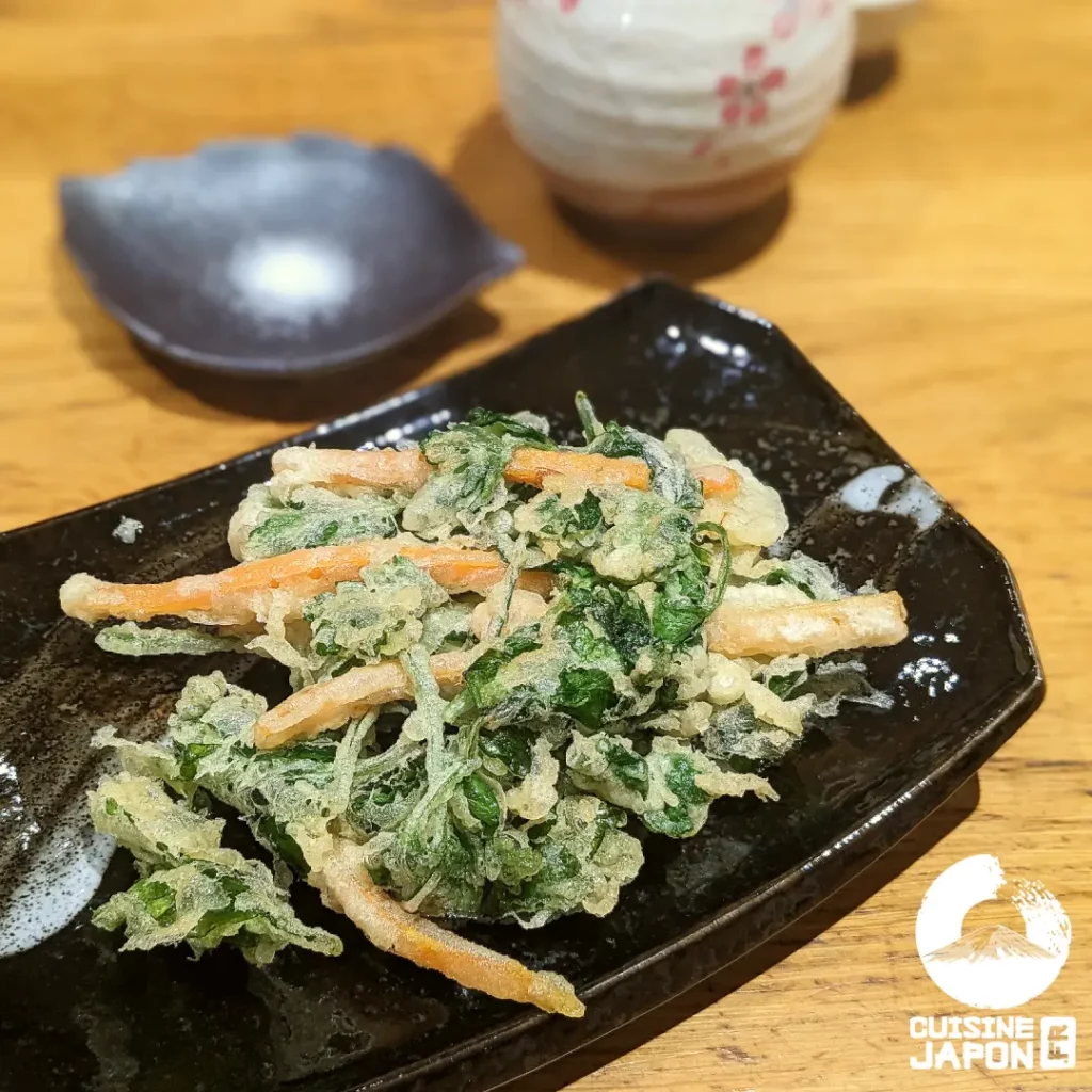 recette kakiage pate tempura légumes friture sel