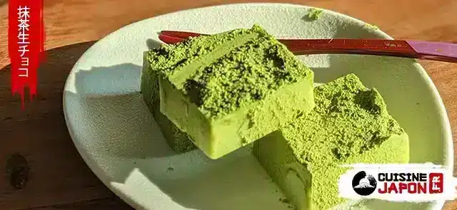 Recette japonaise chocolats blancs au matcha avec 3 ingrédients