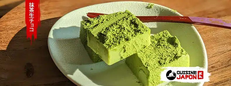 Recette japonaise chocolats blancs au matcha avec 3 ingrédients