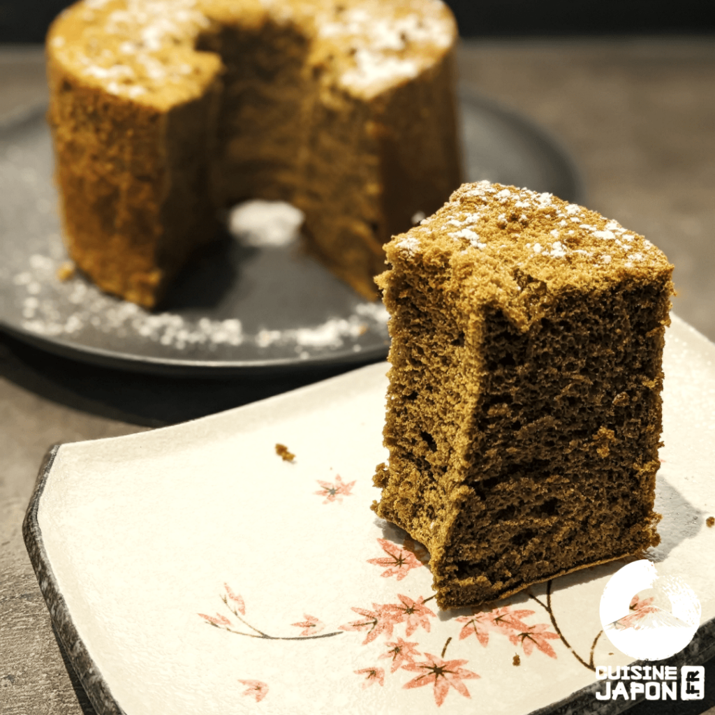 Recette japonaise Chiffon cake au matcha part