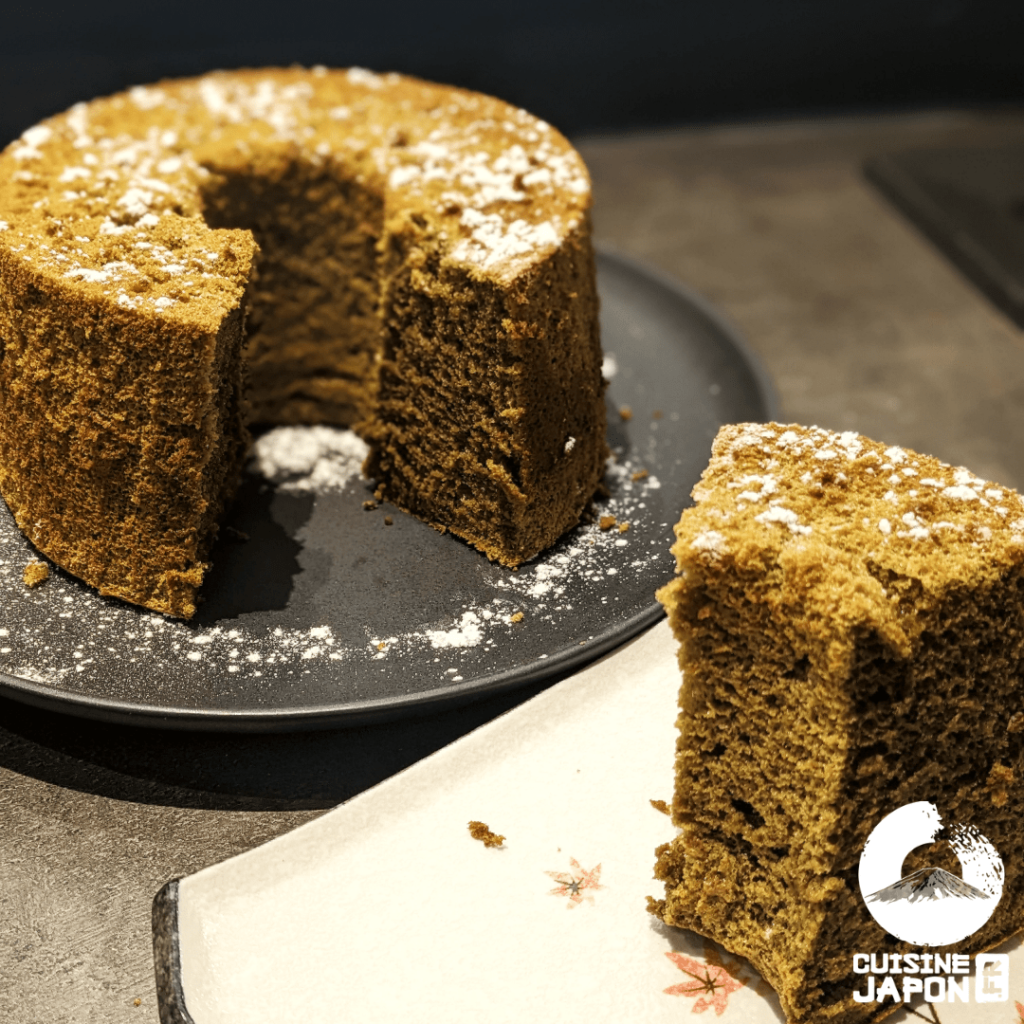 Recette japonaise Chiffon cake au matcha texture spongieuse