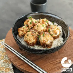 Recette japonaise de boulettes poulets et tofu