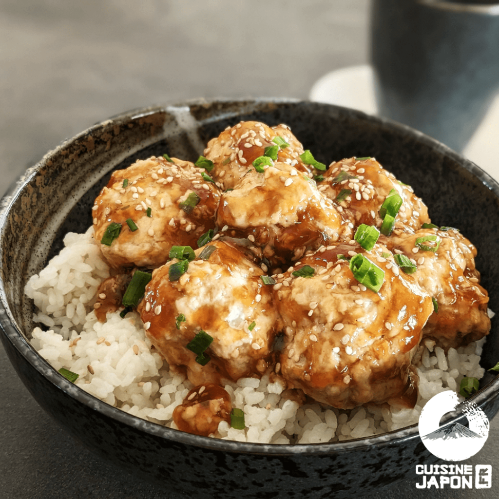 Recette japonaise de boulettes poulets et tofu