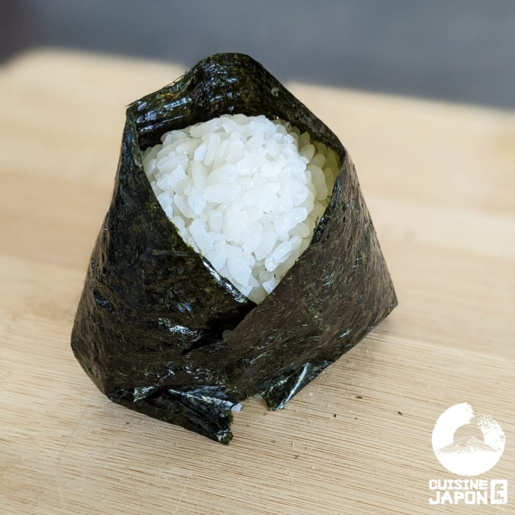 pliage nori onigiri etape 5 rectangle