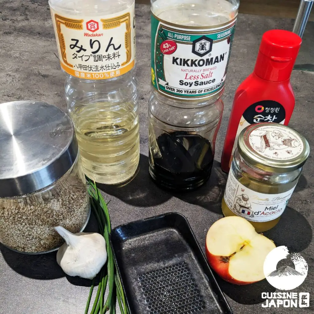 Recette de marinade japonaise ingredients