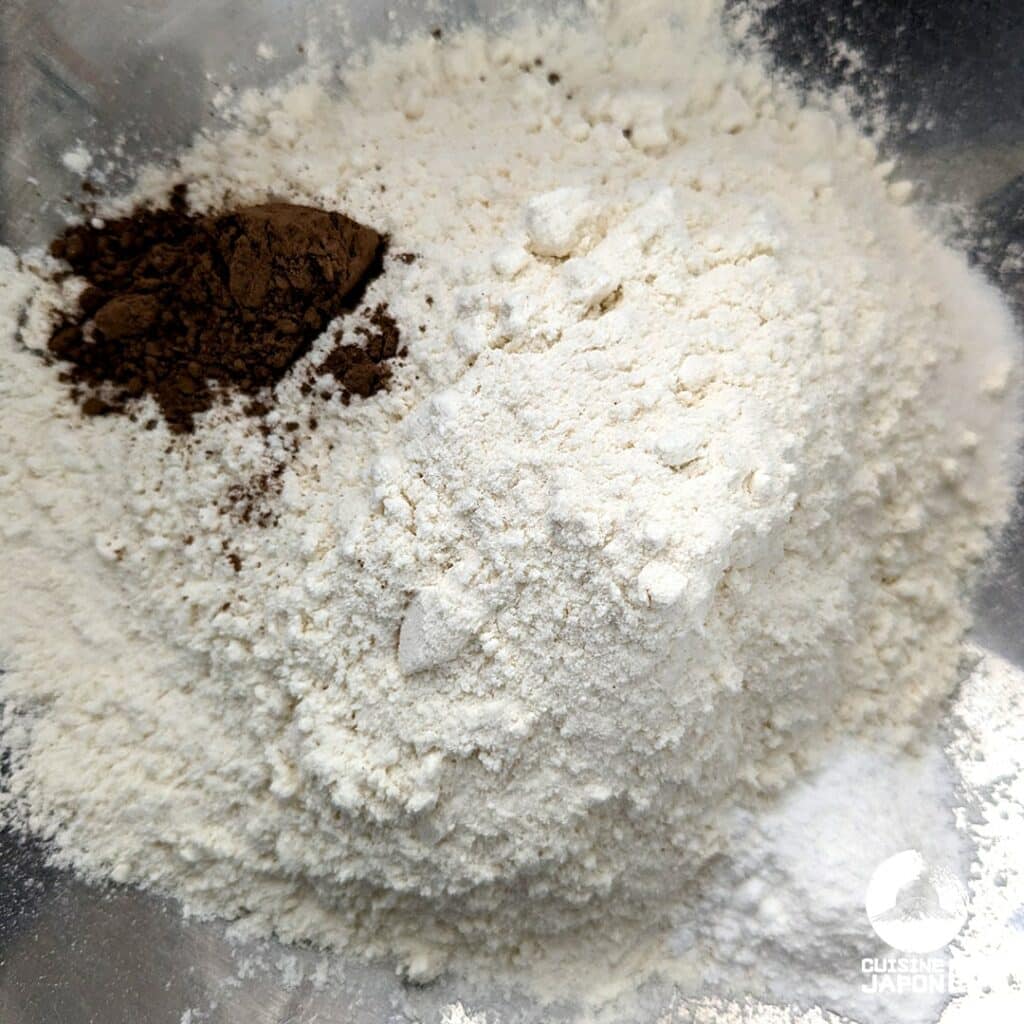 Recette japonaise cookie chocolat blanc et Hojicha thé vert