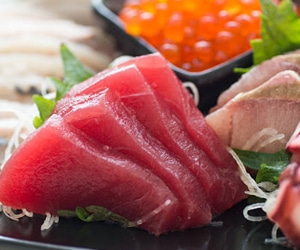 Sashimi, tranche de poisson cru