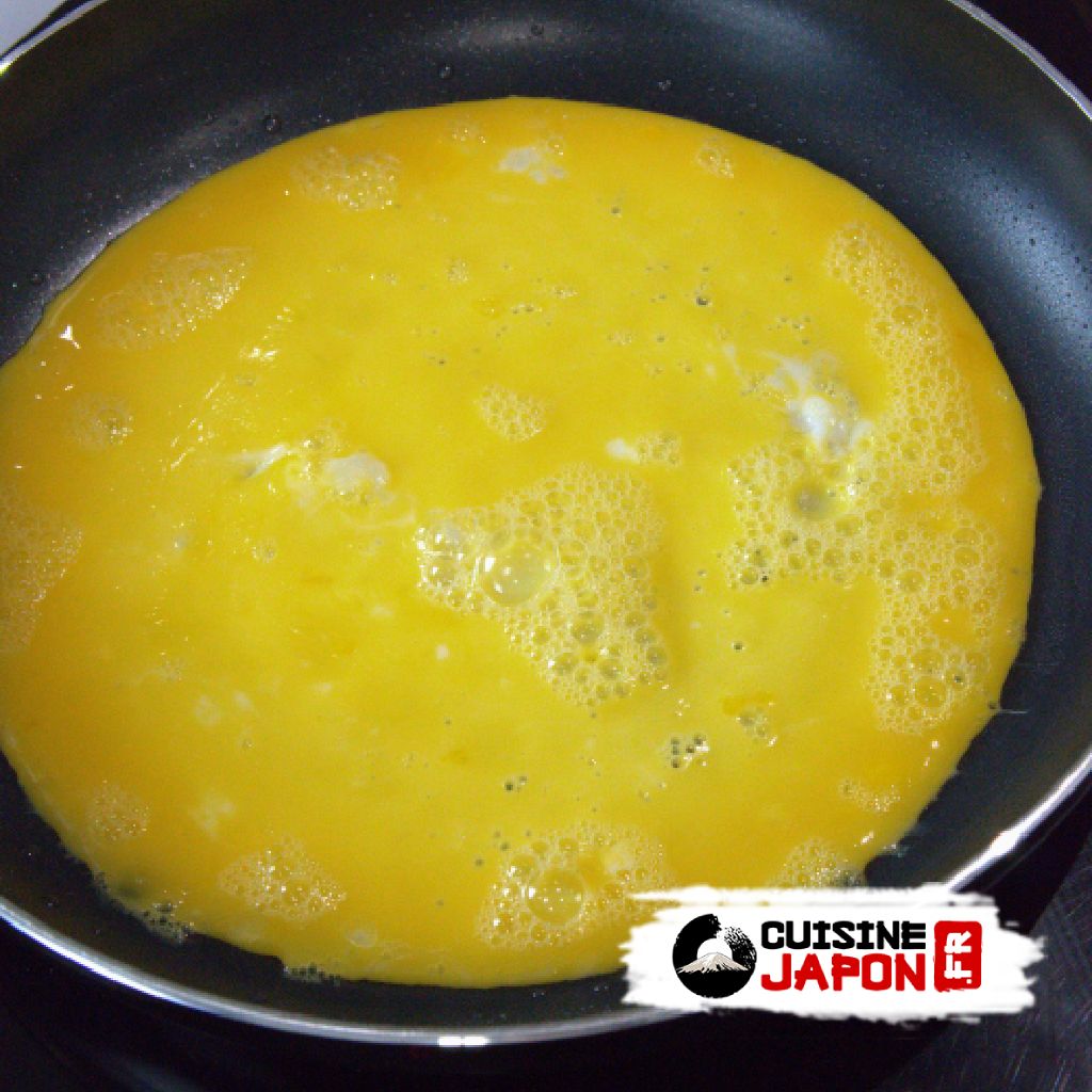 Recette japonaise omurice en forme de carpe pour kodomonohi