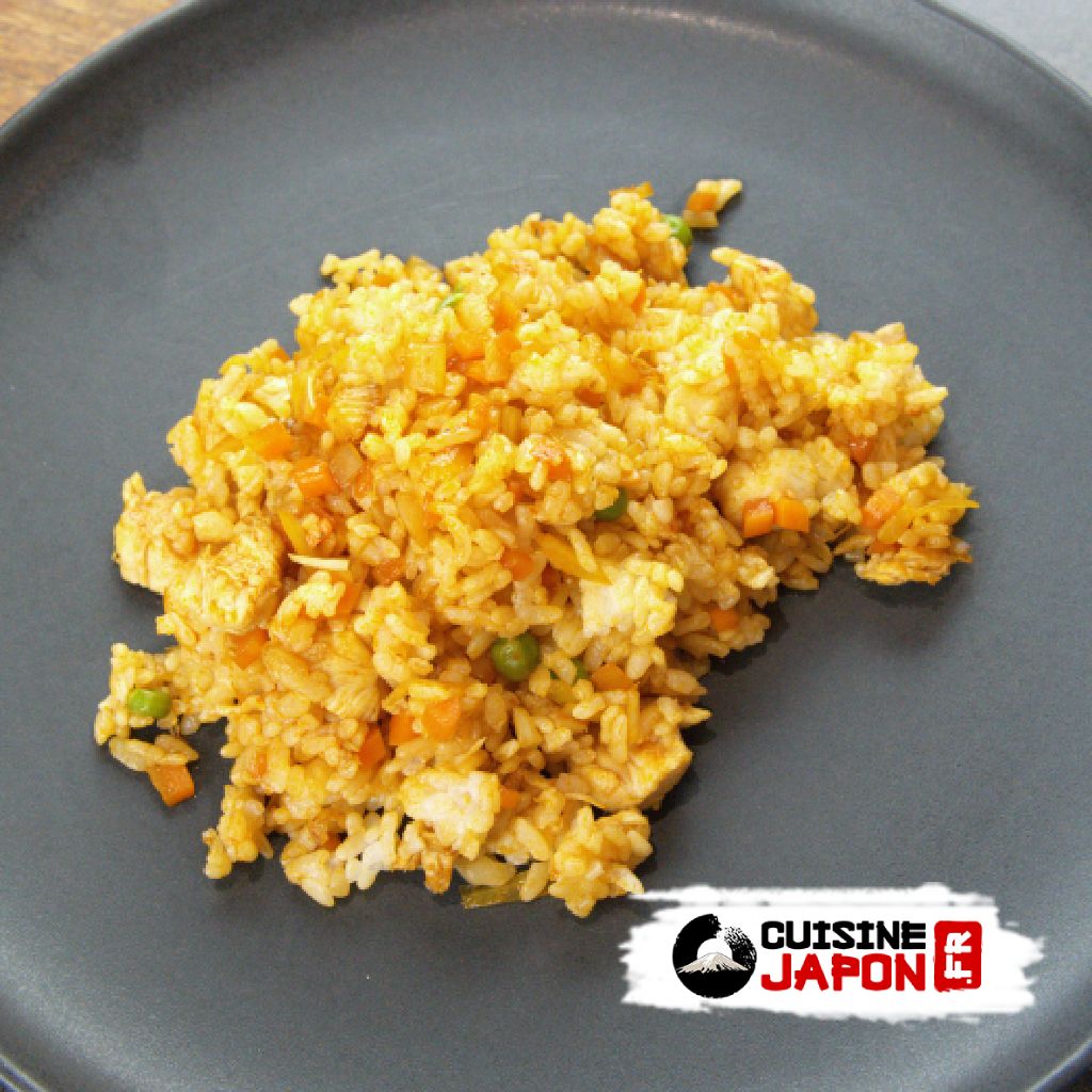 Recette japonaise omurice en forme de carpe pour kodomonohi