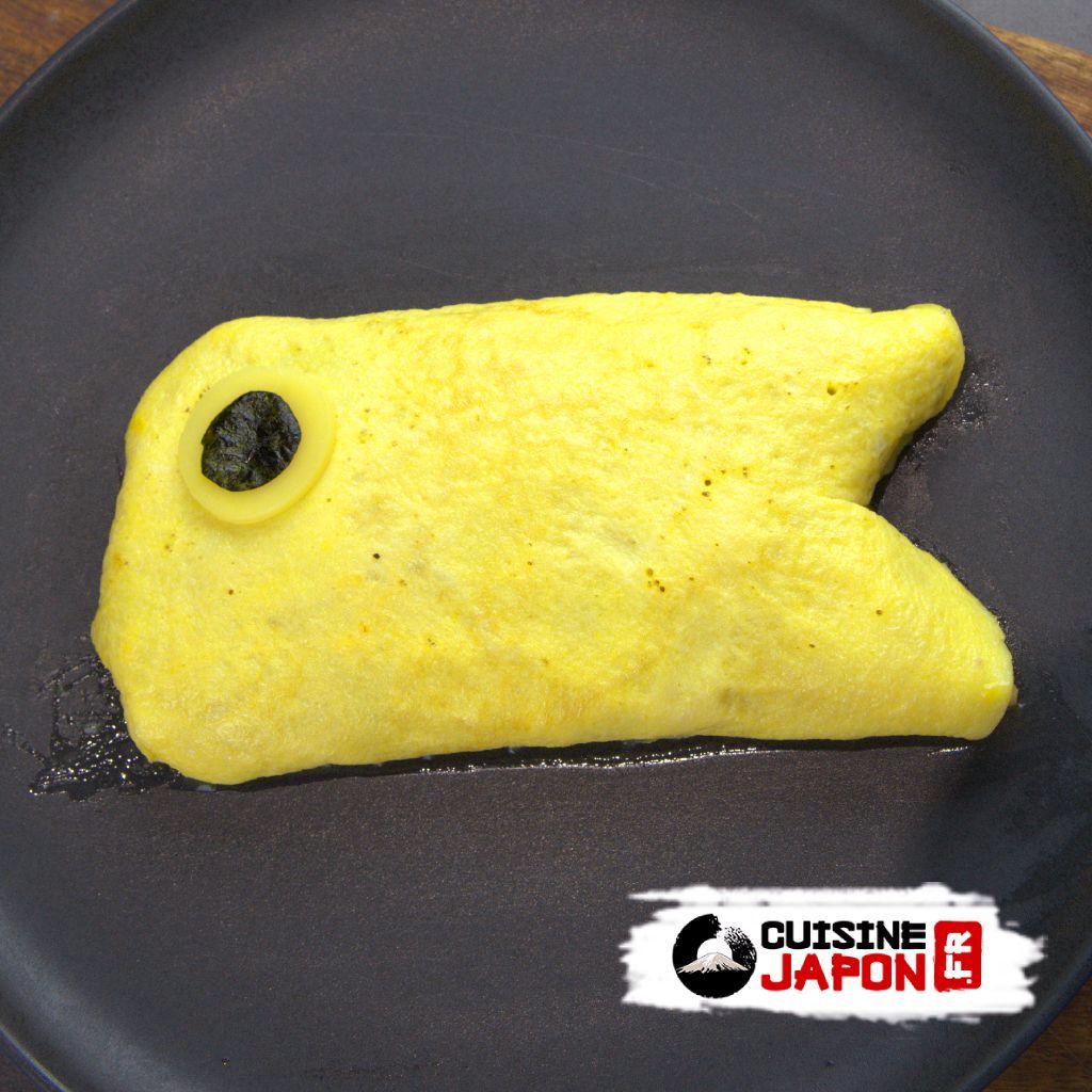 Recette japonaise omurice en forme de carpe pour kodomonohi
